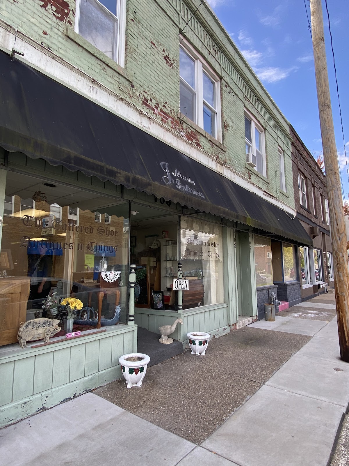 The Tattered Shoe Antique Store in Moline