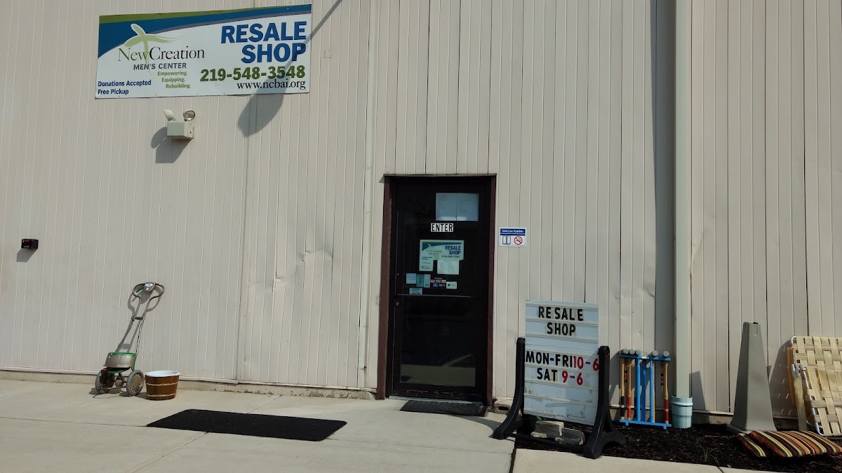 New Creation Resale Shop and Men's Center in Valparaiso