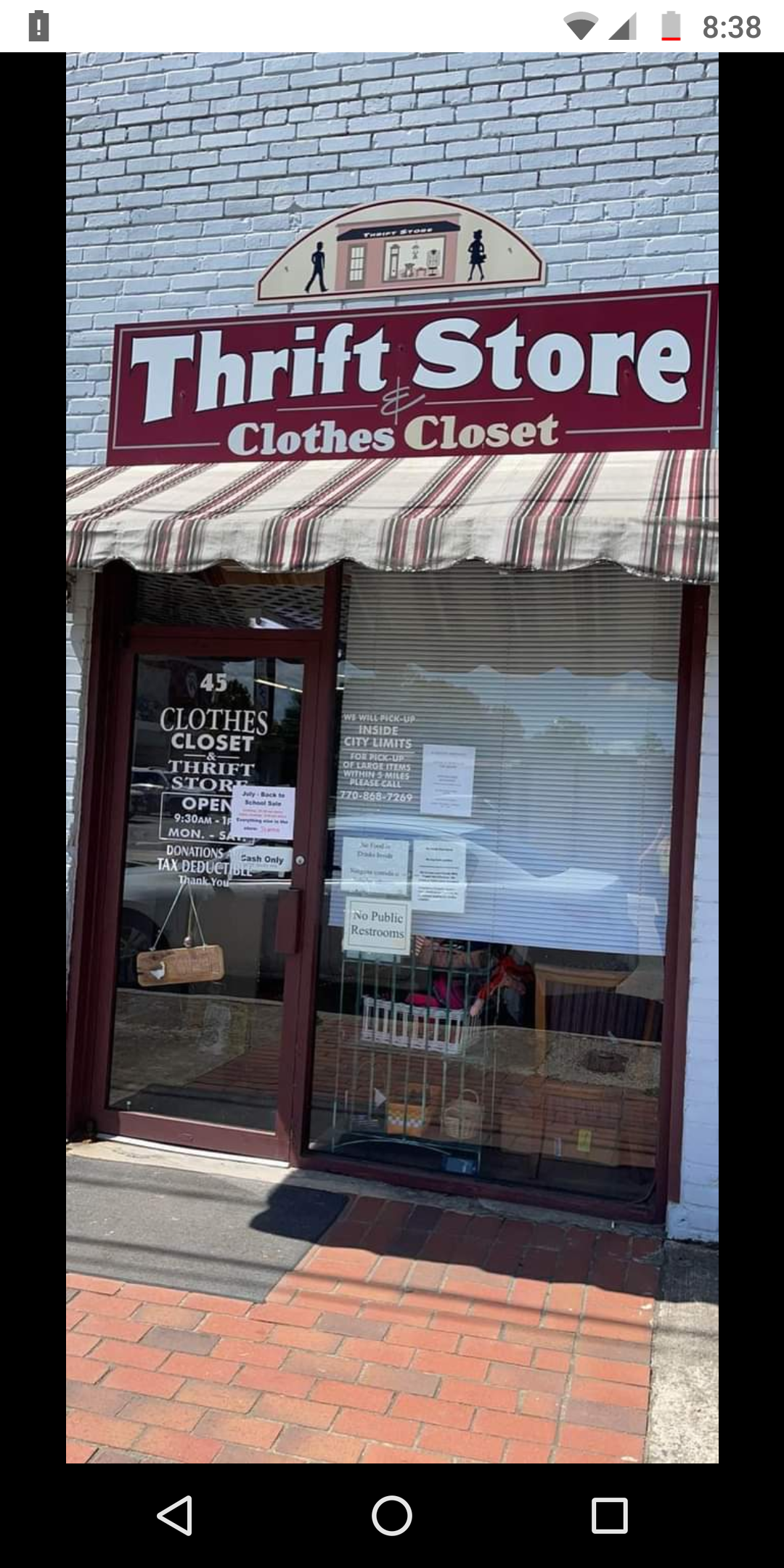 Clothes Closet Thrift Store in Winder