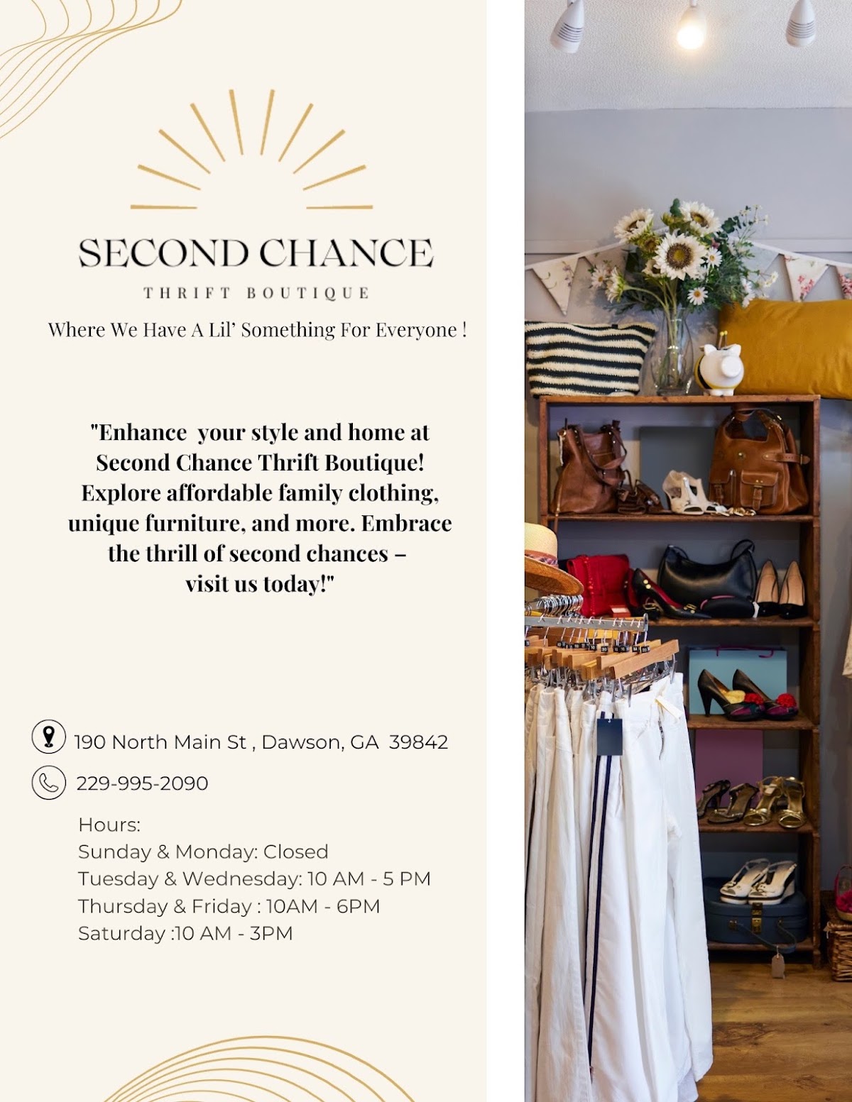 Second Chance Thrift Boutique in Dawson
