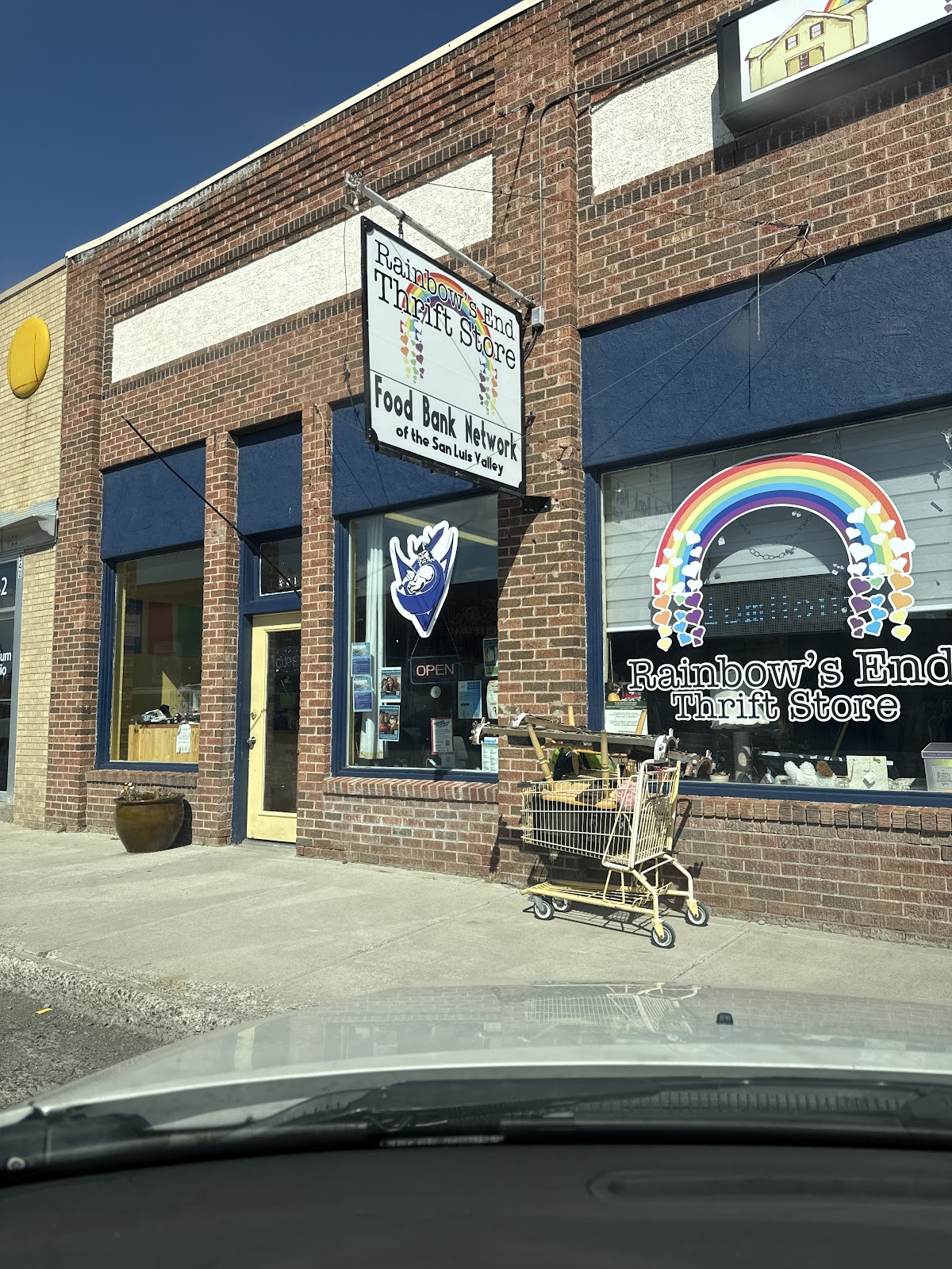 Rainbow's End Thrift Store in Center